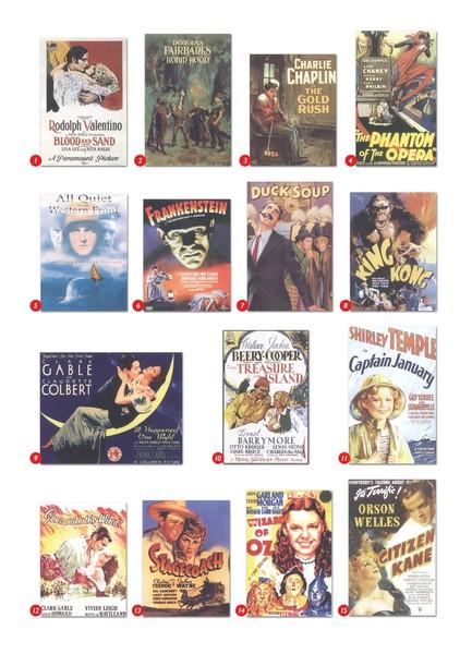 30 Klasik Film Posteri - Renklendirmeniz İçin | Maya Kitap (İnce Kapak)  - Resim 3