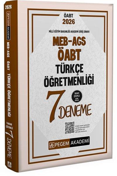 2026 MEB AGS ÖABT Türkçe Öğretmenliği Tamamı Çözümlü 7 Deneme | Pegem Akademi Yayıncılık (İnce Kapak)  - Resim 1