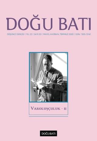 Doğu Batı Düşünce Dergisi Yıl: 23 Sayı: 93 - Varoluşçuluk - 2 | Doğu Batı Dergileri (Ciltsiz)  - Resim 1