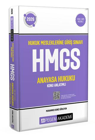2026 Hukuk Mesleklerine Giriş Sınavı HMGS Anayasa Hukuku Konu Anlatımlı | Pegem Akademi Yayıncılık (Ciltsiz)  - Resim 1