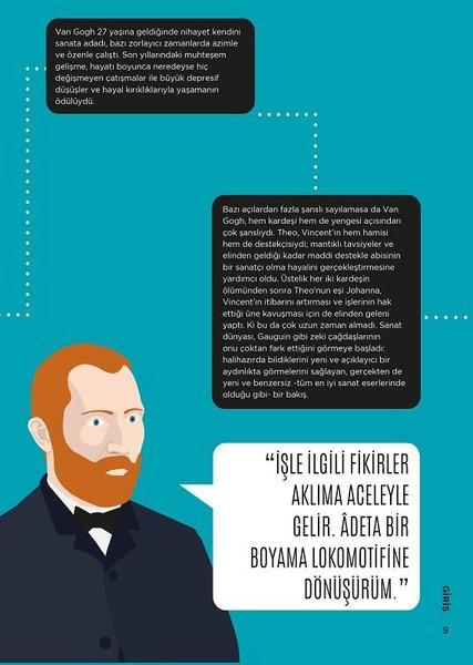Biyografik Van Gogh - Grafiklerle İz Bırakan Hayatlar | Nepal Kitap (Ciltli)  - Resim 5