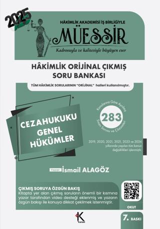 Müessir Ceza Hukuku Genel Hükümler Soru Bankası | Kuram Kitap (Ciltsiz)  - Resim 1
