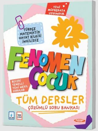 Fenomen Çocuk 2 Tüm Dersler Çözümlü Soru Bankası | Kurmay Yayınları (Ciltsiz)  - Resim 1