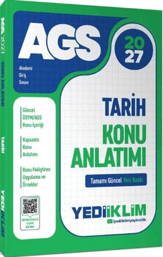 2027 MEB AGS Tarih Konu Anlatımı | Yediiklim Yayınları (Ciltsiz)  - Resim 1