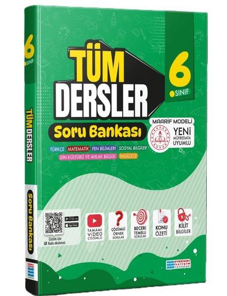 6. Sınıf Tüm Dersler Soru Bankası | Evrensel İletişim Yayınları (İnce Kapak)  - Resim 1