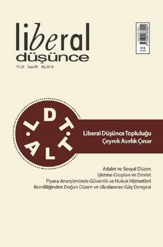 Liberal Düşünce Sayı 89 Kış 2018 | Liberal Düşünce Dergisi (Ciltsiz)  - Resim 1