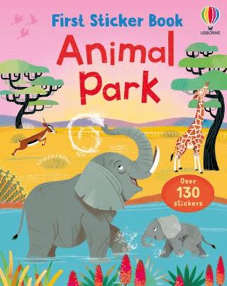 First Sticker Book Animal Park | Usborne (Ciltsiz)  - Resim 1