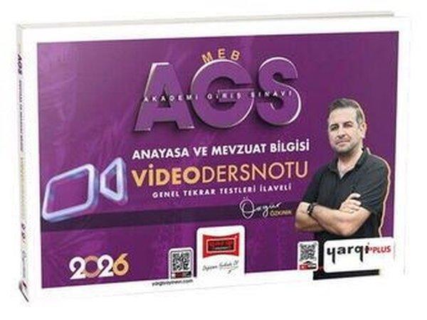 2026 MEB - AGS Anayasa ve Mevzuat Bilgisi Video Ders Notları | Yargı Yayınları (İnce Kapak)  - Resim 1
