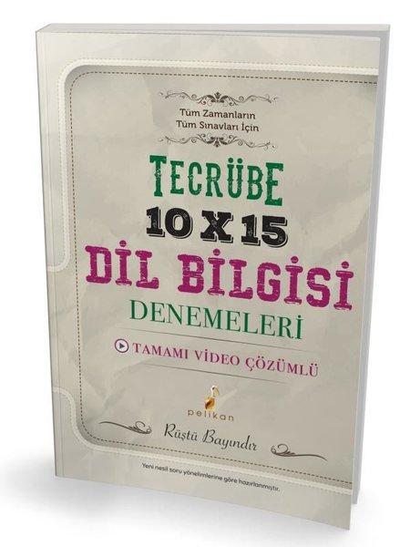 Tecrübe 10x15 Video Çözümlü Dil Bilgisi Denemeleri | Pelikan Yayınları (İnce Kapak)  - Resim 1