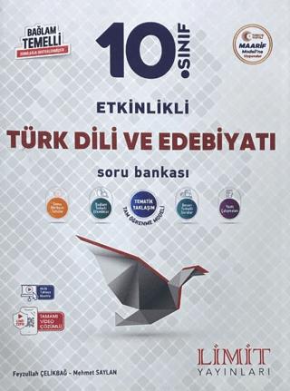 10. Sınıf Etkinlikli Türk Dili ve Edebiyatı Soru Bankası | Limit Yayınları (Ciltsiz)  - Resim 1