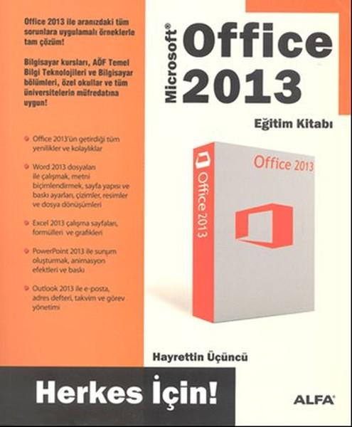 Microsoft Office 2013 Eğitim Kitabı | Alfa Yayıncılık (İnce Kapak)  - Resim 1