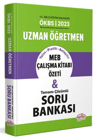 2023 Uzman Öğretmen MEB Çalışma Kitabı Özeti ve Tamamı Çözümlü Soru Bankası