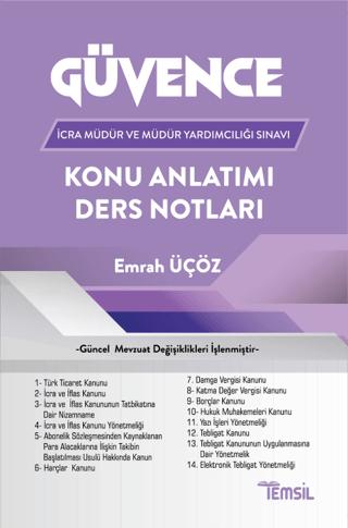 İcra Müdür ve Müdür Yardımcılığı Sınavı Güvence Konu Anlatımı Ders Notları | Temsil Kitap (Ciltsiz)  - Resim 1