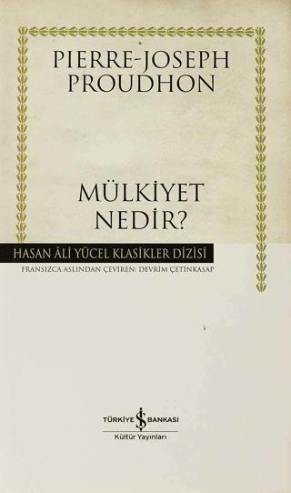 Mülkiyet Nedir? | İş Bankası Kültür Yayınları (Ciltli)  - Resim 1