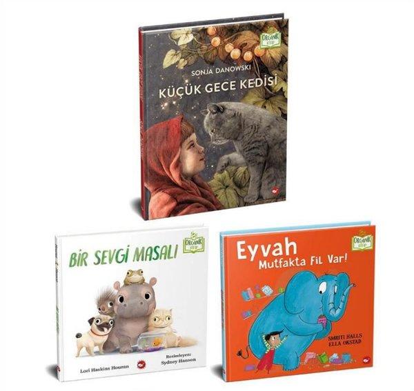 Hayvanları Seviyorum Organik Seti - 3 Kitap Takım | Beyaz Balina Yayınları (Ciltli)  - Resim 1