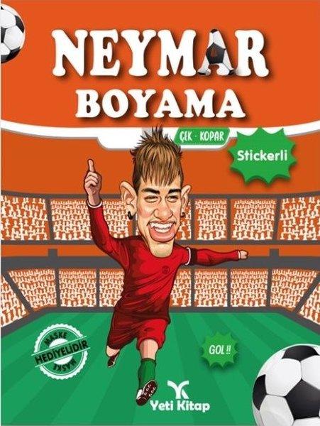 Neymar Boyama - Çek Kopar Stickerli | Yeti Kitap (İnce Kapak)  - Resim 1