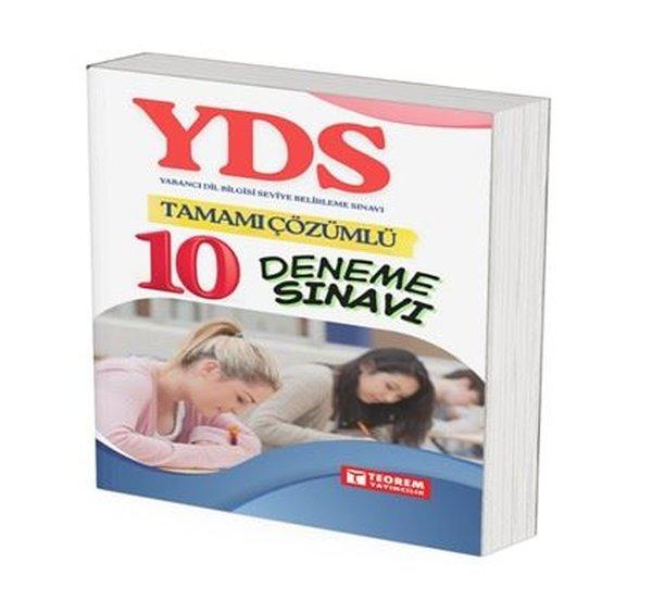 YDS Tamamı Çözümlü 10 Deneme Sınavı | Teorem Yayınları (İnce Kapak)  - Resim 1