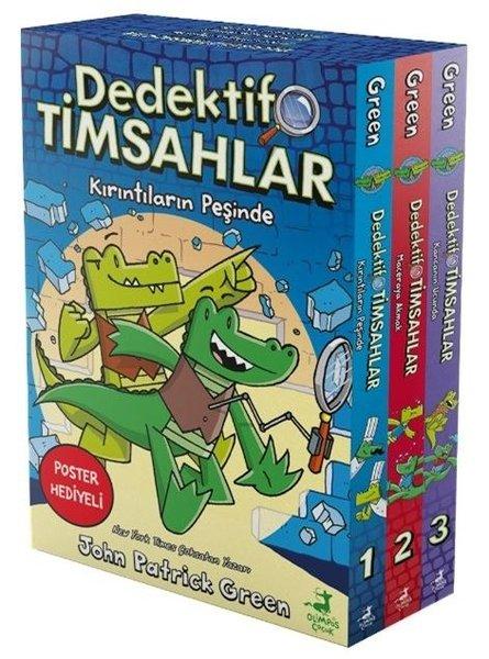 Dedektif Timsahlar 1 - 2 - 3 Seti - 3 Kitap Takım - Kutulu | Olimpos Çocuk (İnce Kapak)  - Resim 1