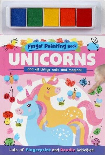 Finger Painting Book - Unicorn | Alligator Products Limited (İnce Kapak)  - Resim 1