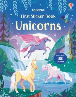 First Sticker Book Unicorns | Usborne (Ciltsiz)  - Resim 1