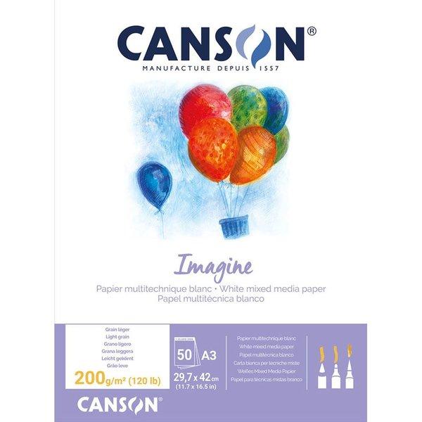 Canson Imagine A3 Çok Amaçlı Sanat Bloğu 50 Yaprak