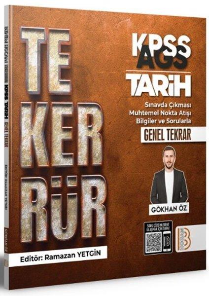 2026 KPSS AGS TEKERRÜR Tarih Genel Tekrar Benim Hocam Yayınları | Benim Hocam Yayınları (İnce Kapak)  - Resim 1