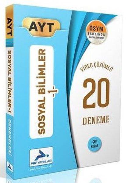 AYT Sosyal Bilimler 1 Video Çözümlü 20 Denemesi | PRF Paraf Yayınları (İnce Kapak)  - Resim 1
