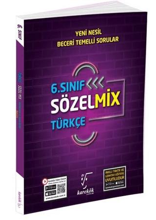 6. Sınıf Türkçe Sözel Mix Soru Bankası | Karekök Yayıncılık (Ciltsiz)  - Resim 1