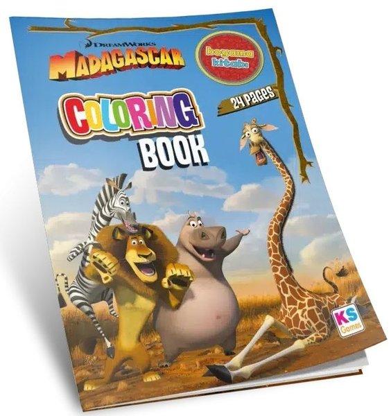 Madagascar Boyama Kitabı | Ks Games (İnce Kapak)  - Resim 1
