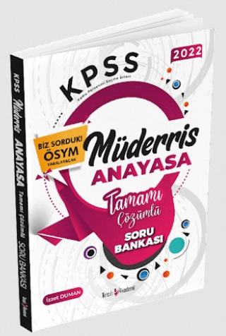 2022 KPSS Müderris Anayasa Tamamı Çözümlü Soru Bankası