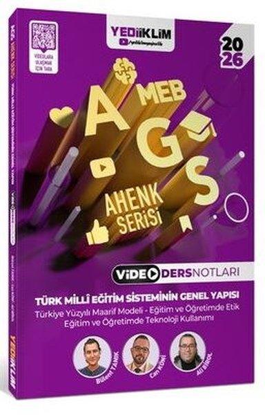 2026 MEB AGS Ahenk Serisi Türk Milli Eğitim Sisteminin Genel Yapısı Video Ders Notları | Yediiklim Yayınları (İnce Kapak)  - Resim 1