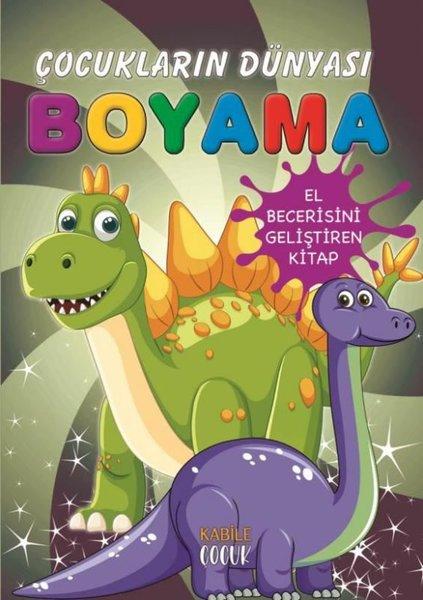 Kayıp Dinozorlar - Çocukların Dünyası Boyama Kitabı 8 | Kabile Çocuk (İnce Kapak)  - Resim 1