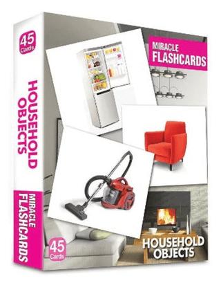 Miracle Flashcards - Household Objects Box 45 Cards | MK Publications (Ciltsiz)  - Resim 1