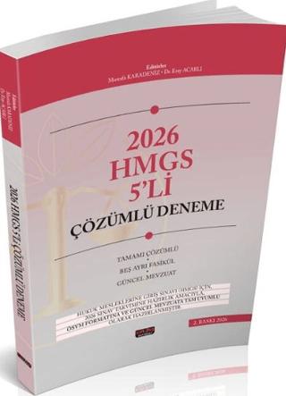 2026 HUKAL HMGS 5li Çözümlü Deneme Sınavı | Savaş Yayınevi (Ciltsiz)  - Resim 1