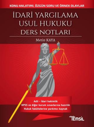 İdari Yargılama Usul Hukuku Ders Notları | Temsil Kitap (Ciltsiz)  - Resim 1