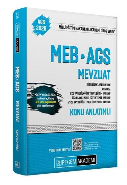 2026 MEB - AGS Konu Anlatımlı Mevzuat | Pegem Akademi Yayıncılık (İnce Kapak)  - Resim 1