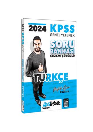 KPSS Genel Yetenek Türkçe Tamamı Çözümlü Soru Bankası | HocaWebde Yayınları (Ciltsiz)  - Resim 1