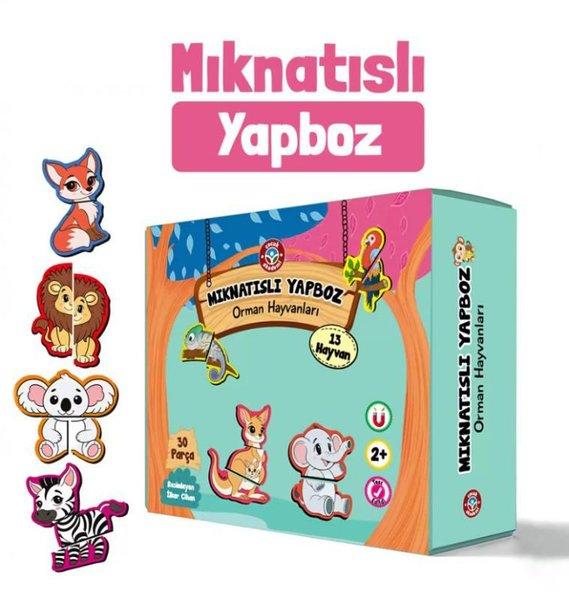 Mıknatıslı Yapboz - Orman Hayvanları | Çocuk Akademi Yayınları (İnce Kapak)  - Resim 1