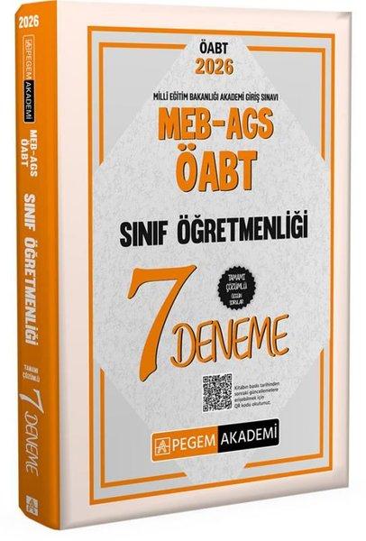 2026 MEB AGS ÖABT Sınıf Öğretmenliği Tamamı Çözümlü 7 Deneme | Pegem Akademi Yayıncılık (İnce Kapak)  - Resim 1