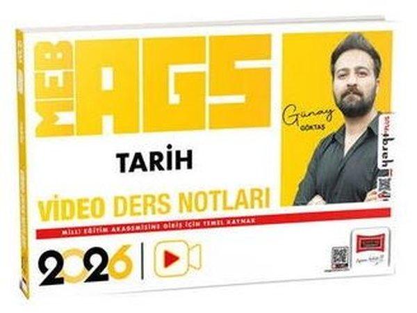 2026 MEB - AGS Öğretmen Adayları İçin Tarih Video Ders Notları | Yargı Yayınları (İnce Kapak)  - Resim 1