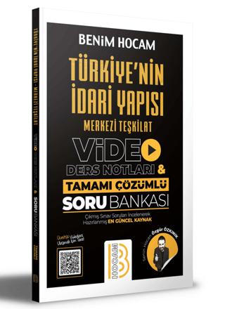 Türkiye'nin İdari Yapısı Merkezi Teşkilat Video Ders Notları ve Tamamı Çözümlü Soru Bankası | Benim Hocam Yayınları (Ciltsiz)  - Resim 1