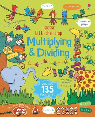 Lift the Flap Multiplying and Dividing | Usborne (Ciltli)  - Resim 1