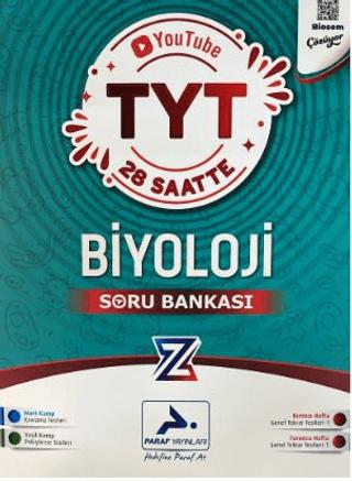 Paraf Yayınları Biosem Z Takımı TYT Biyoloji Video Soru Bankası | Paraf Yayınları (Ciltsiz)  - Resim 1