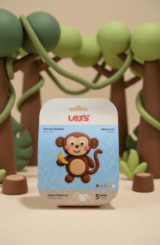 Let’s Mini Changelle 5 Renk Orman Kulübü Maymun Oyun Hamuru 120g | Lets - Resim 1