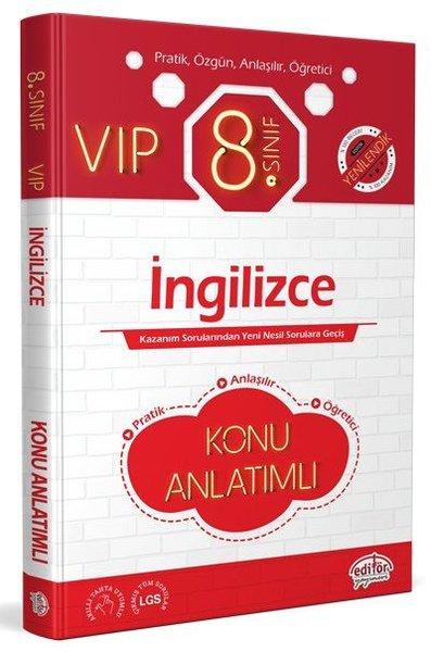 8.Sınıf VIP İngilizce Konu Anlatımlı | Editör (İnce Kapak)  - Resim 1