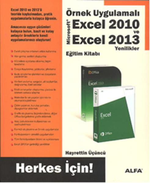 Örnek Uygulamalı Excel 2010 ve Excel 2013 | Alfa Yayıncılık (İnce Kapak)  - Resim 1