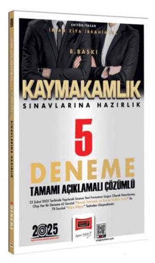 Yargı Yayınları 2025 Kaymakamlık Sınavlarına Hazırlık Tamamı Açıklamalı Çözümlü 5 Deneme Sınavı