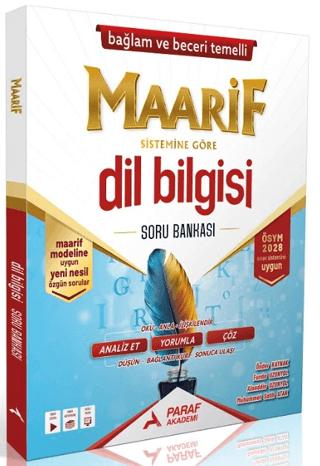 2028 YKS TYT Dil Bilgisi Maarif Modeli Soru Bankası | Paraf Akademi (Ciltsiz)  - Resim 1