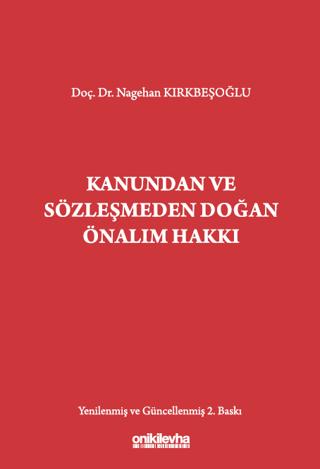 Kanundan ve Sözleşmeden Doğan Önalım Hakkı