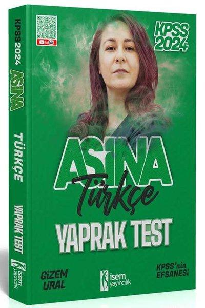 2024 KPSS Aşina Türkçe Yaprak Test | İSEM Yayıncılık (İnce Kapak)  - Resim 1